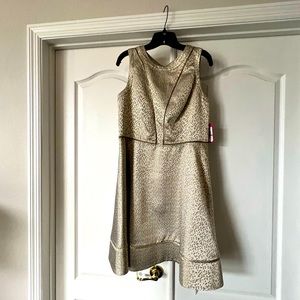 Gold Vince Camuto dress size 14 NWT
